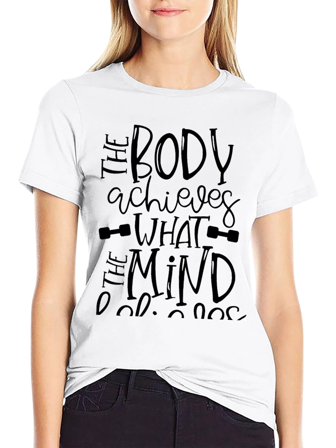 Motivational Black Gym T-Shirt