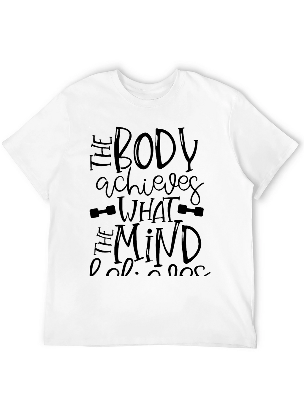 Motivational Black Gym T-Shirt
