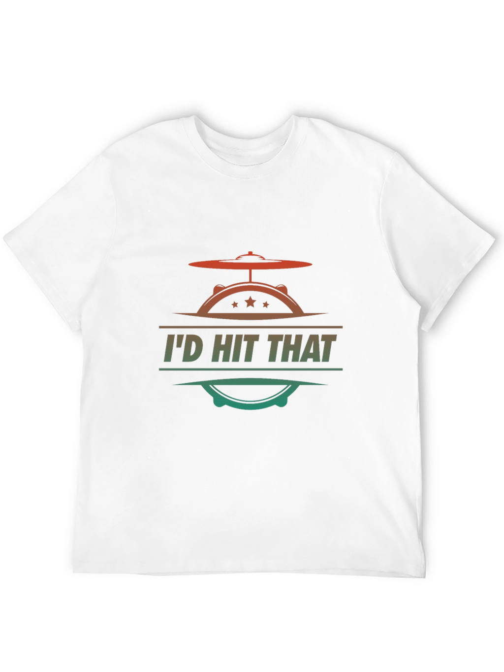 Id Hit That Drummer Graphic Tee