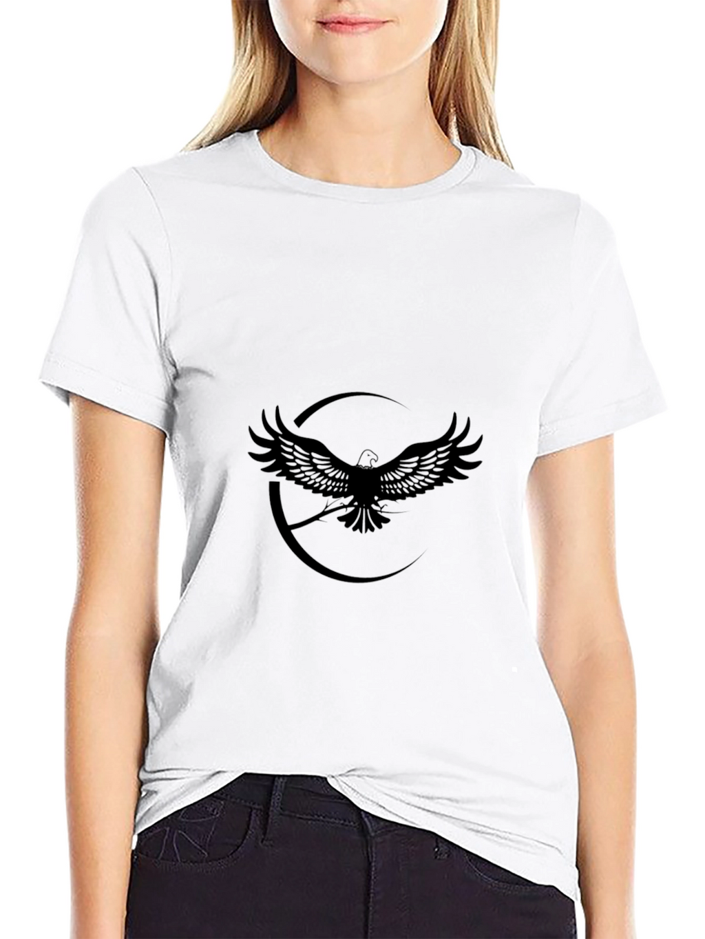 Black Eagle Graphic T-Shirt - Stylish Mens Apparel
