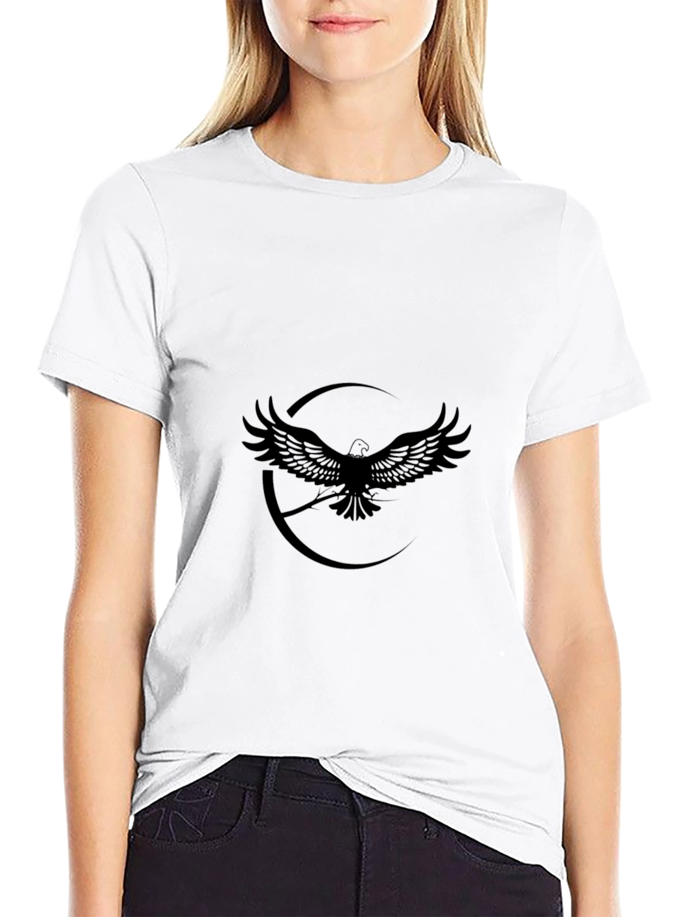 Black Eagle Graphic T-Shirt - Stylish Mens Apparel