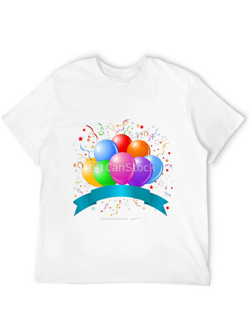 Festive Birthday Balloon Graphic Tee