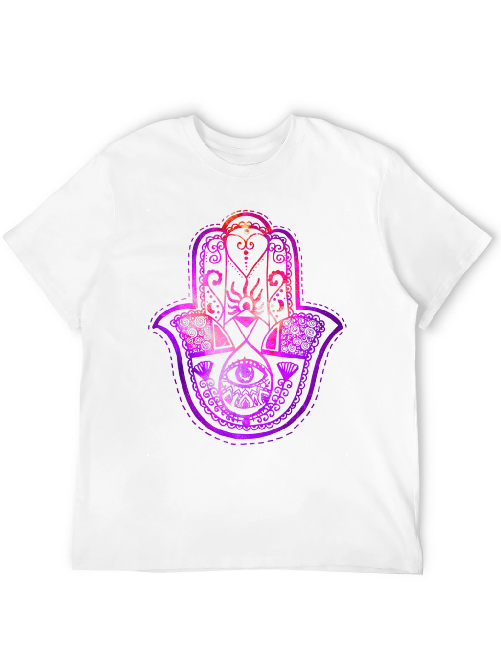 Hamsa Hand Graphic Tee - Spiritual Protection T-Shirt
