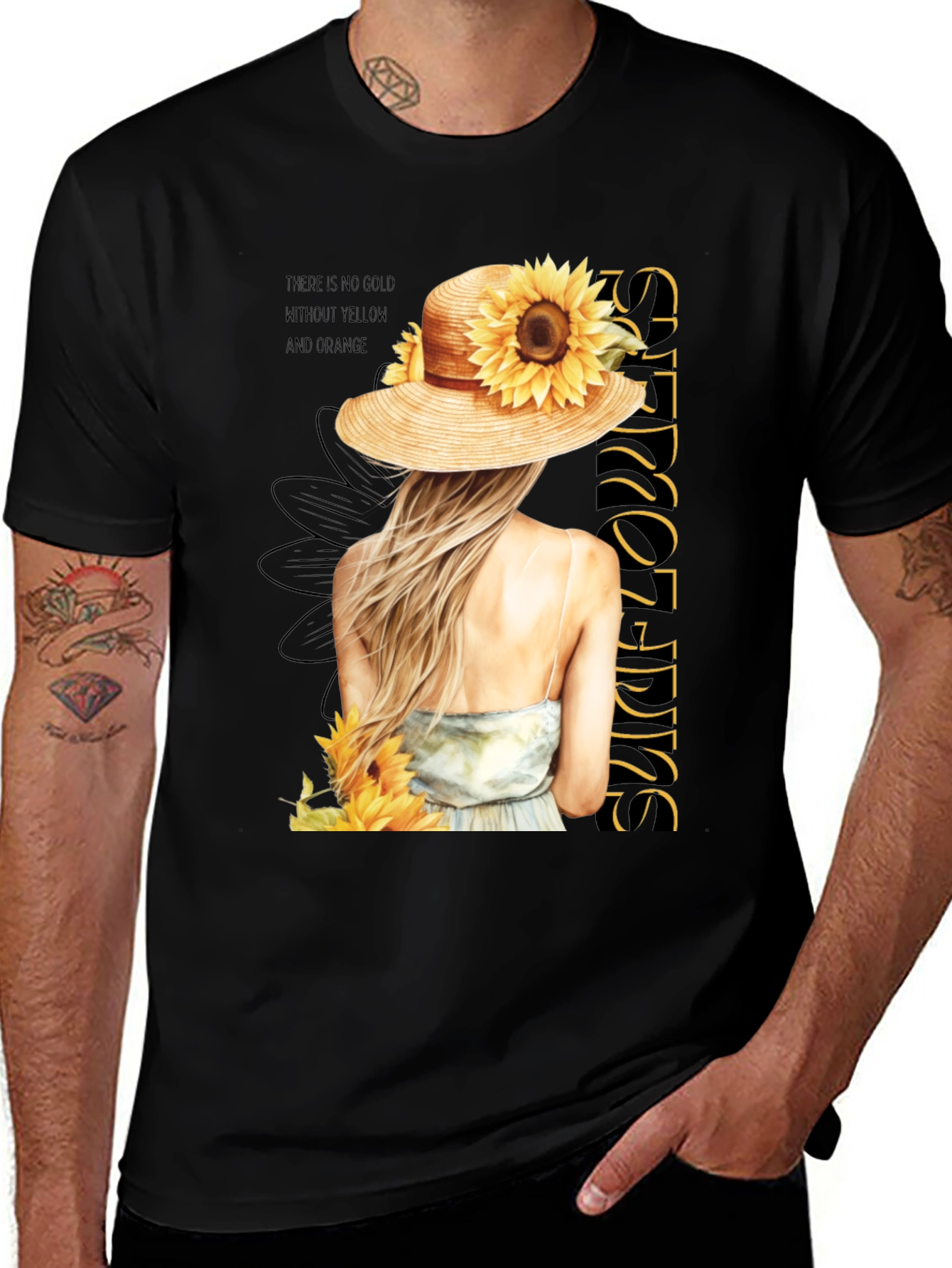 Sunflower Girl Graphic Tee - Stylish & Unique!