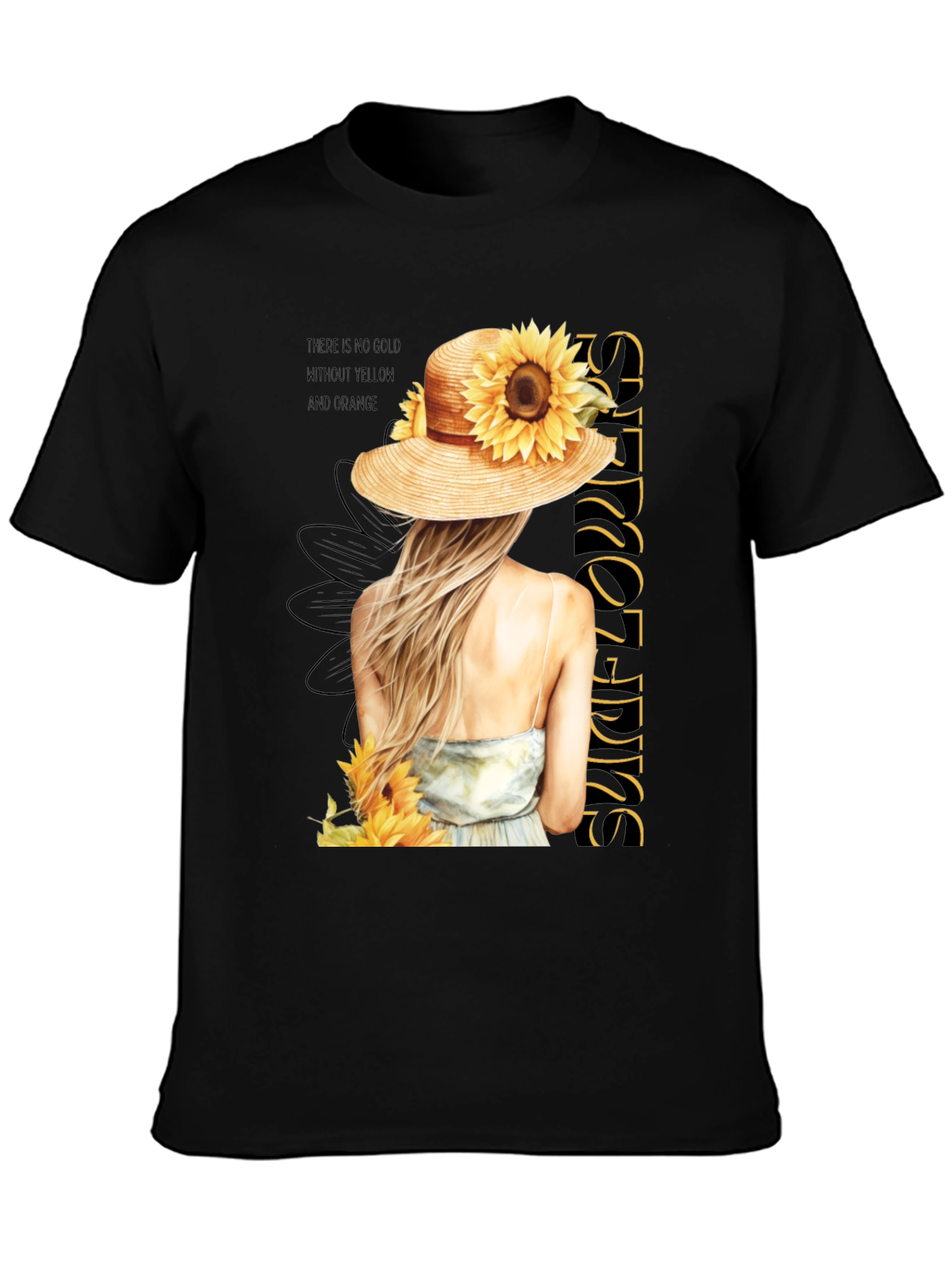 Sunflower Girl Graphic Tee - Stylish & Unique!