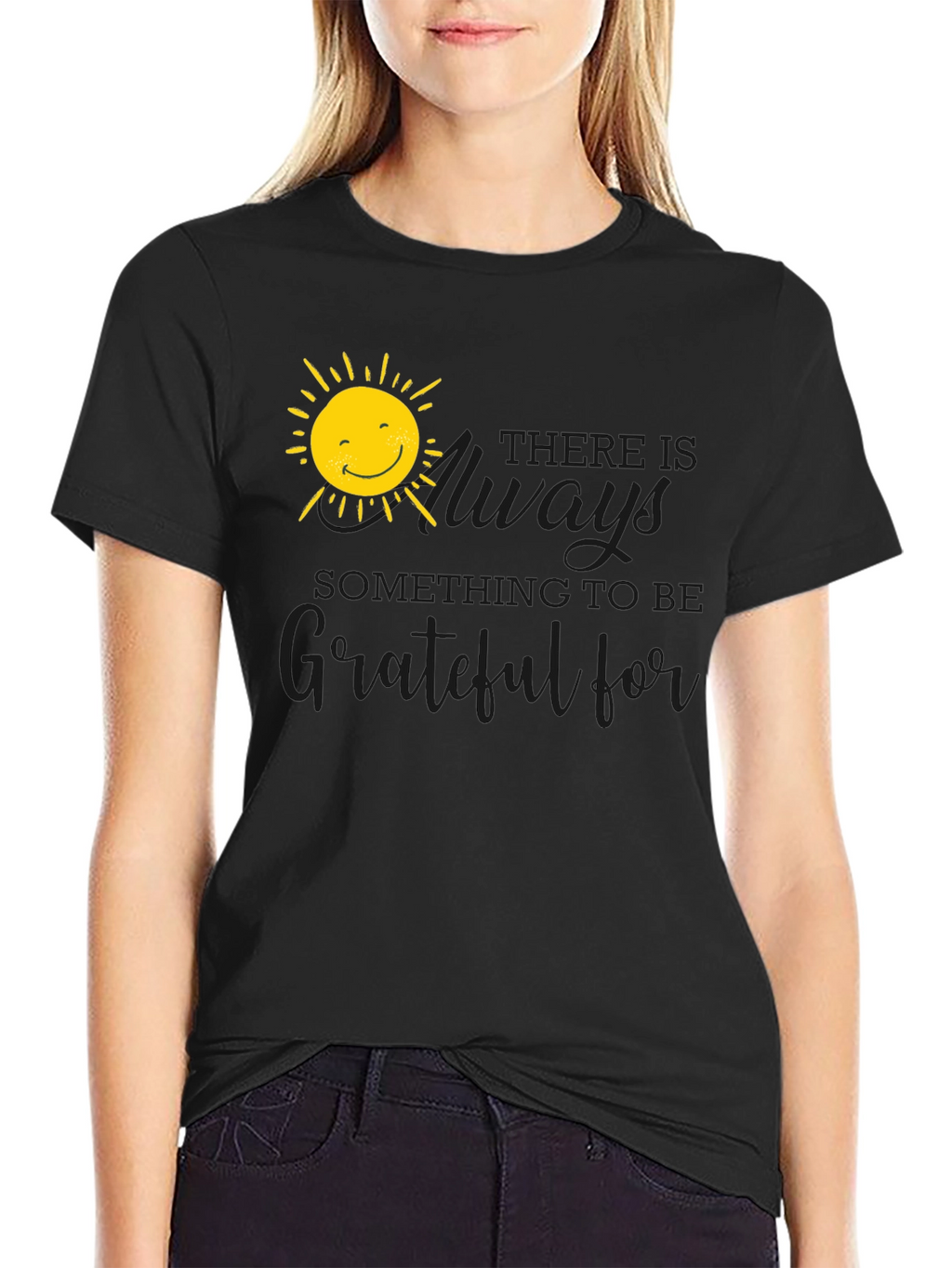 Grateful Sun Graphic Tee - Positive Vibes T-Shirt