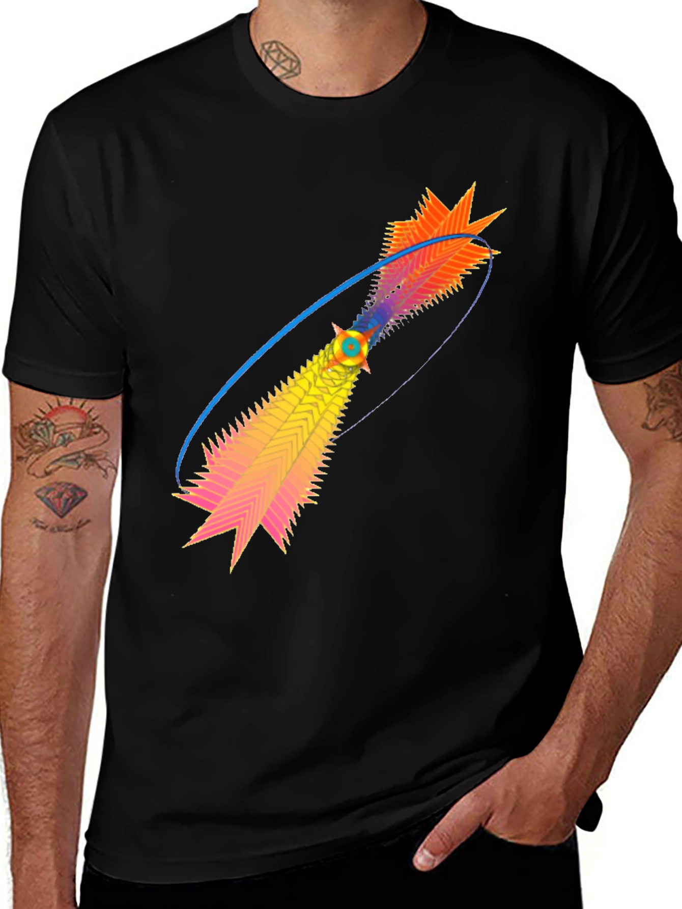 Abstract Art Tee - Colorful Graphic Design Shirt