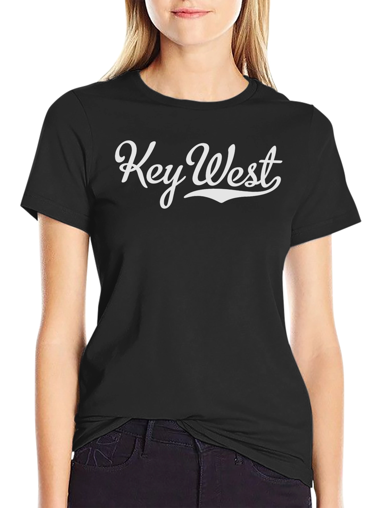Key West Graphic Tee - Black Short Sleeve