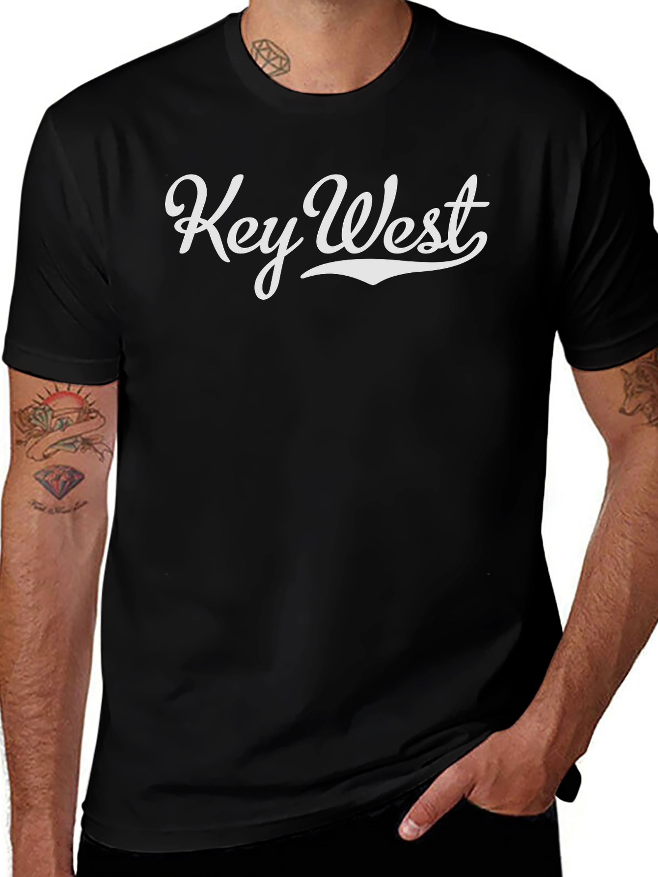 Key West Graphic Tee - Black Short Sleeve