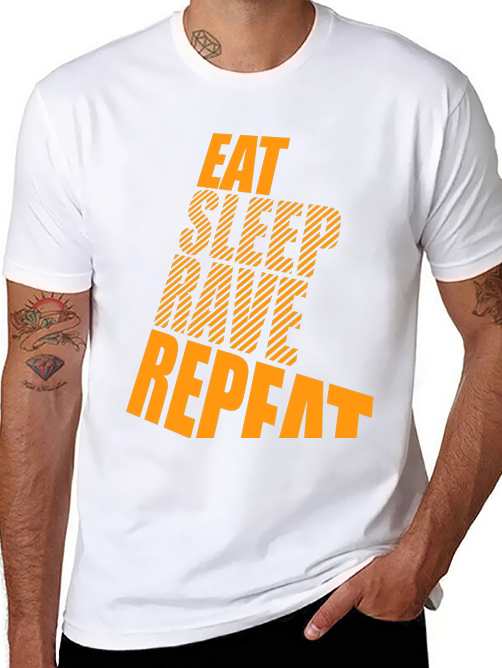 Eat Sleep Rave Repeat Graphic Tee