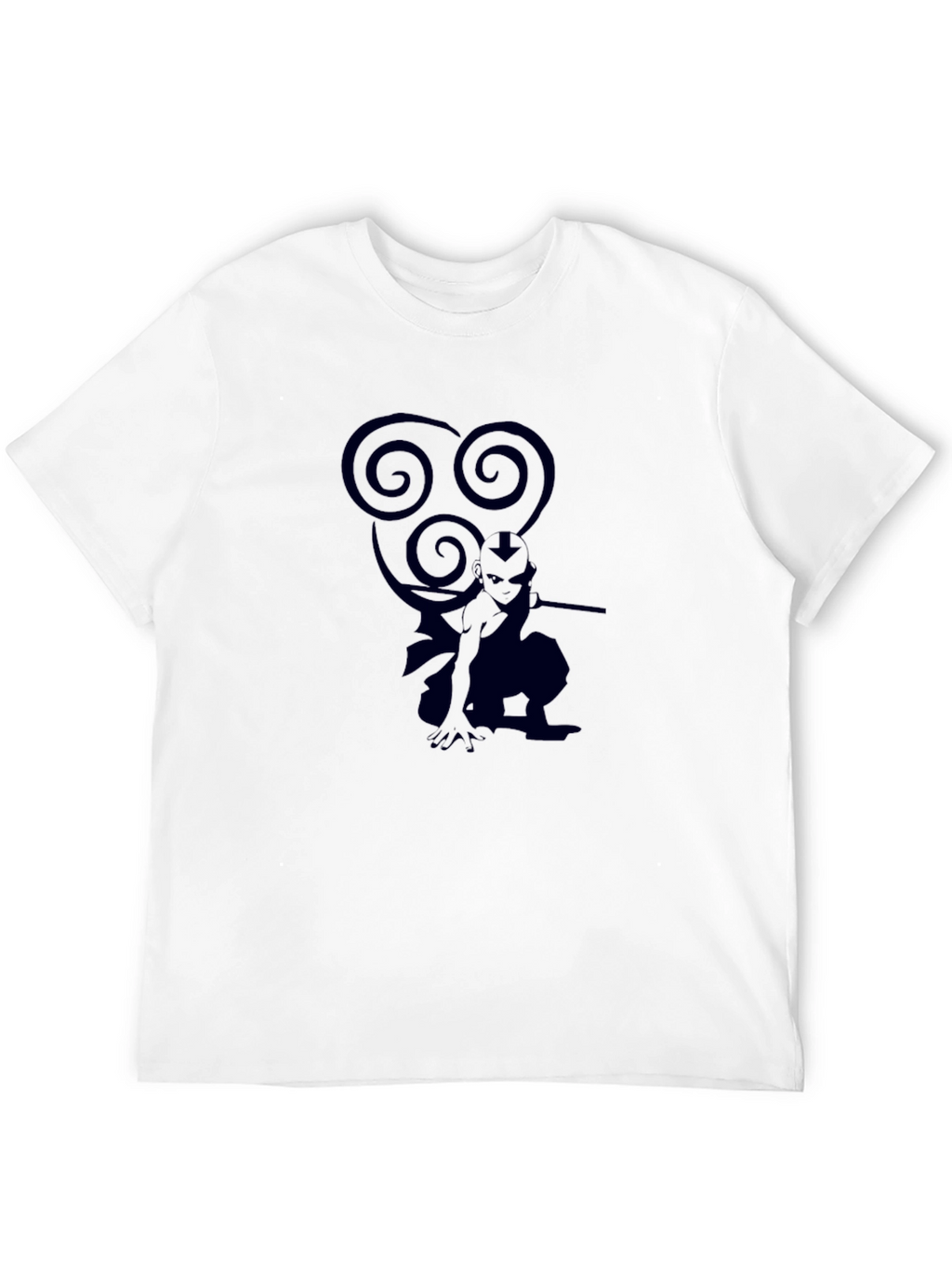 Avatar Aang Graphic Tee - Black Cotton T-Shirt