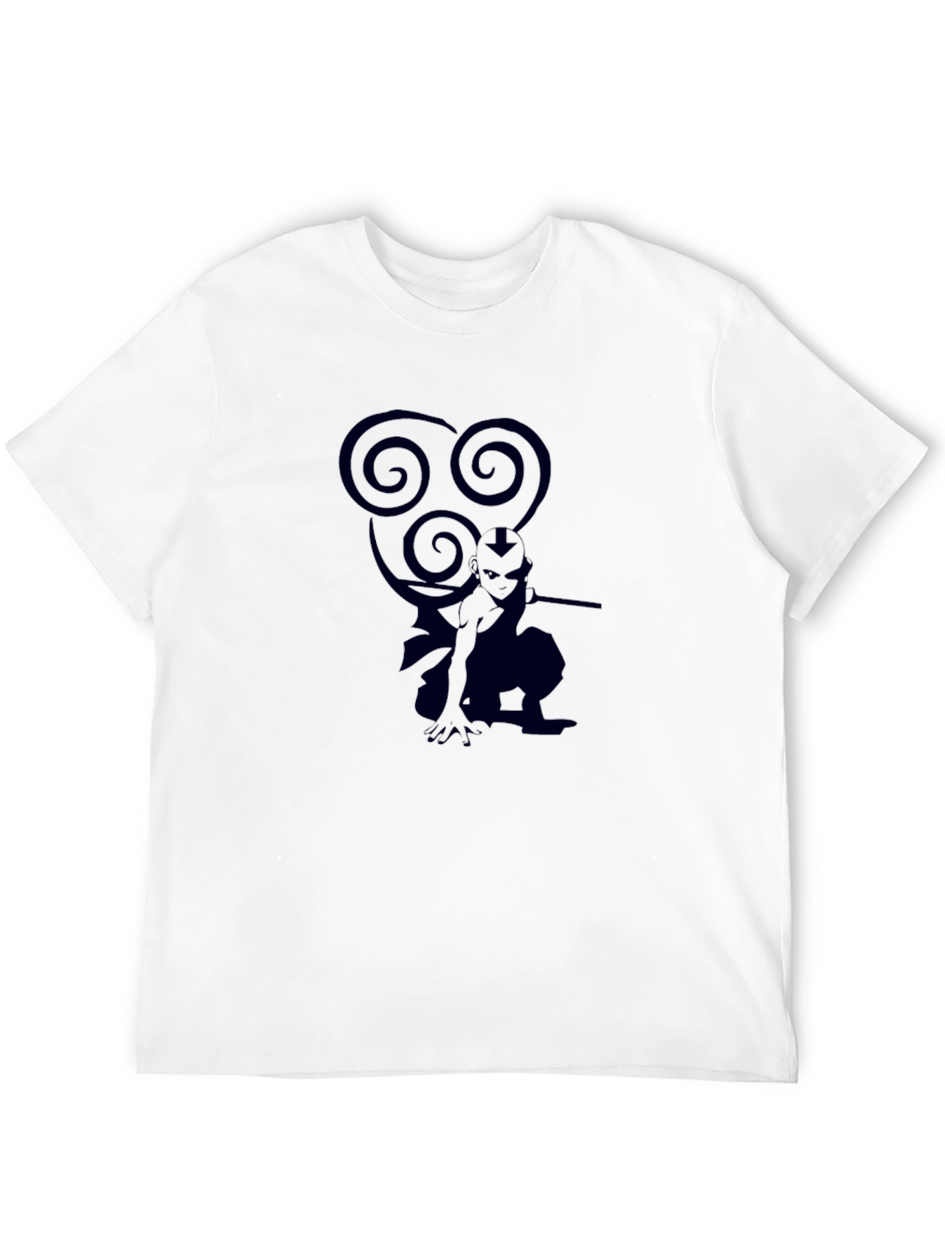 Avatar Aang Graphic Tee - Black Cotton T-Shirt