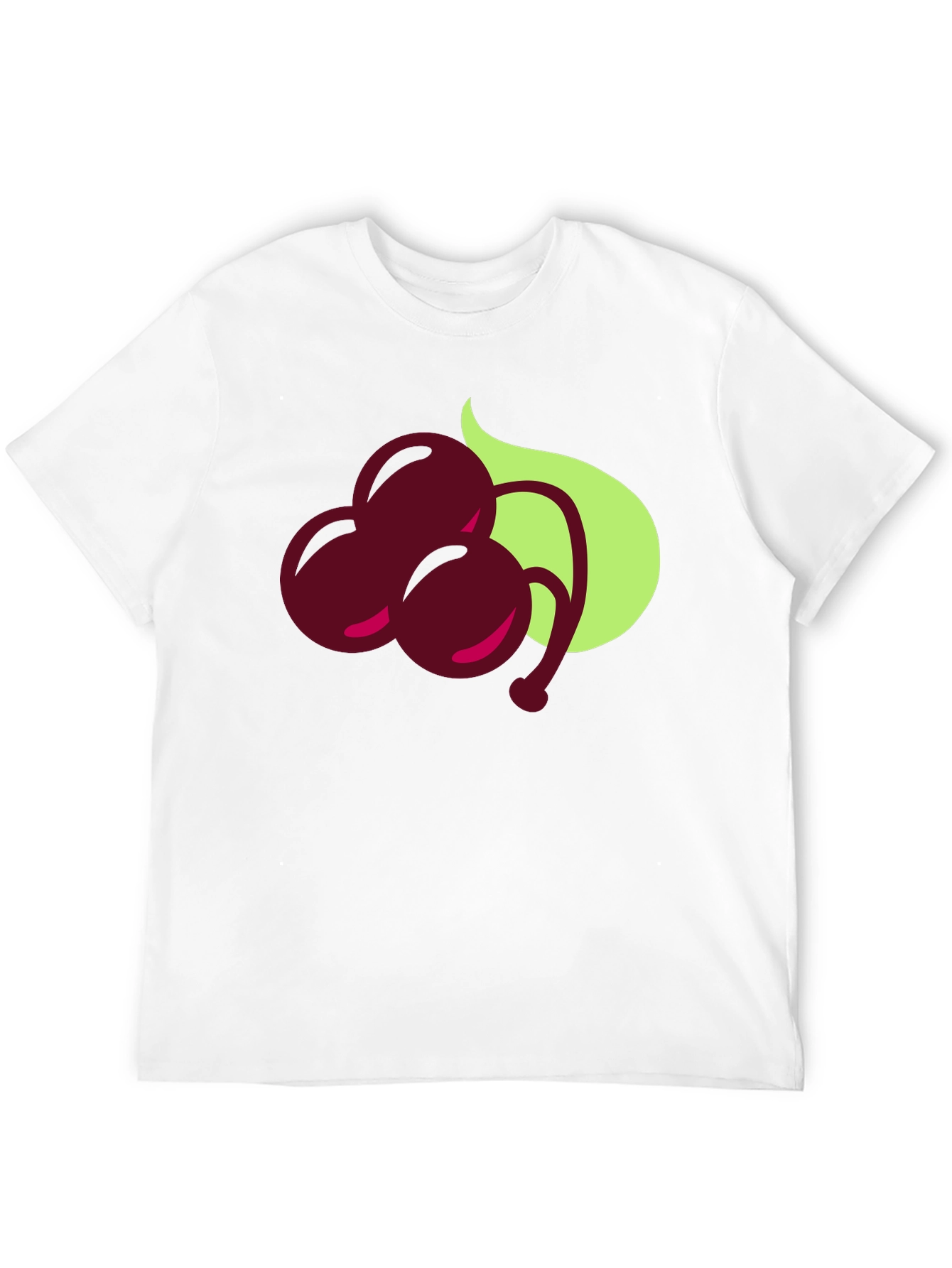 Cherry Graphic Black T-Shirt