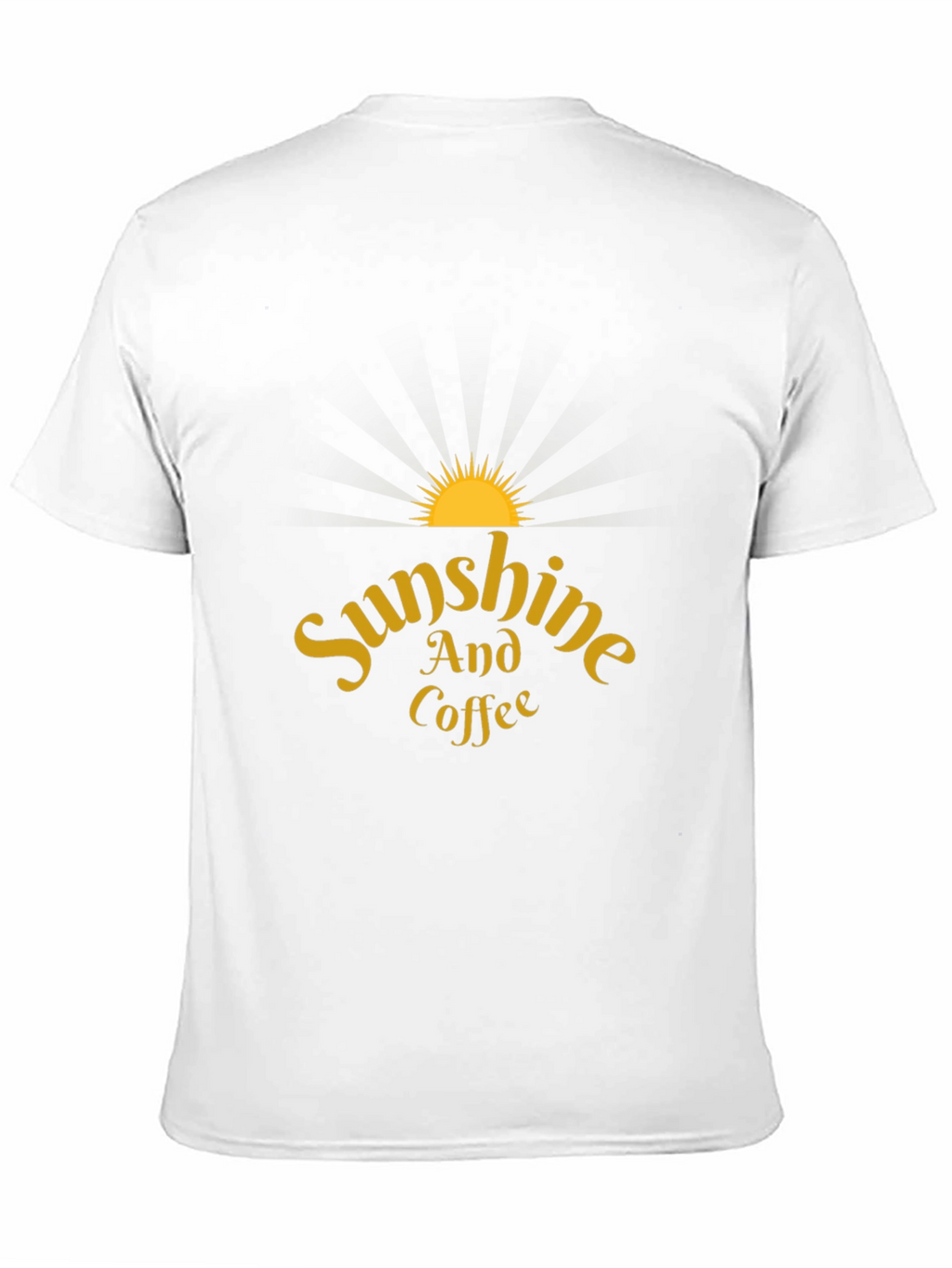 Sunshine and Coffee Black T-Shirt