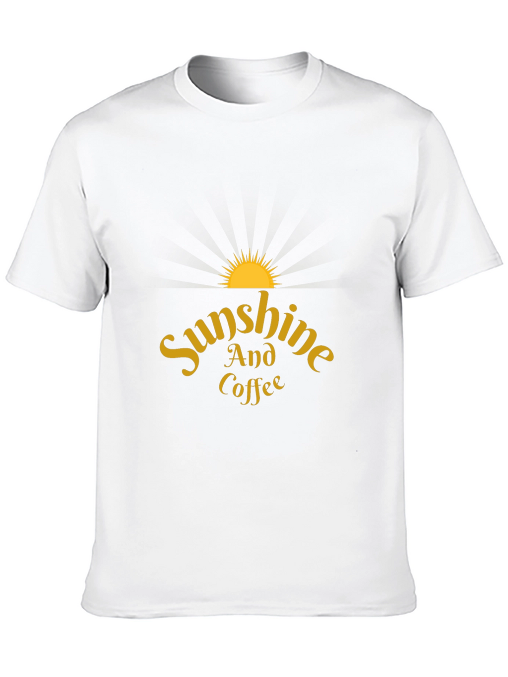Sunshine and Coffee Black T-Shirt