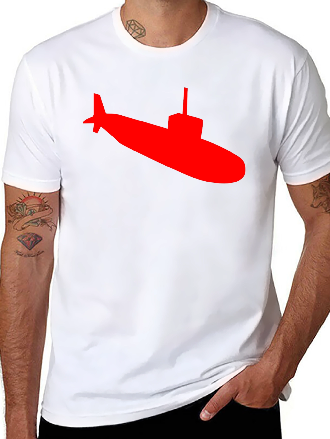 Submarine Graphic Tee - Classic Crew Neck
