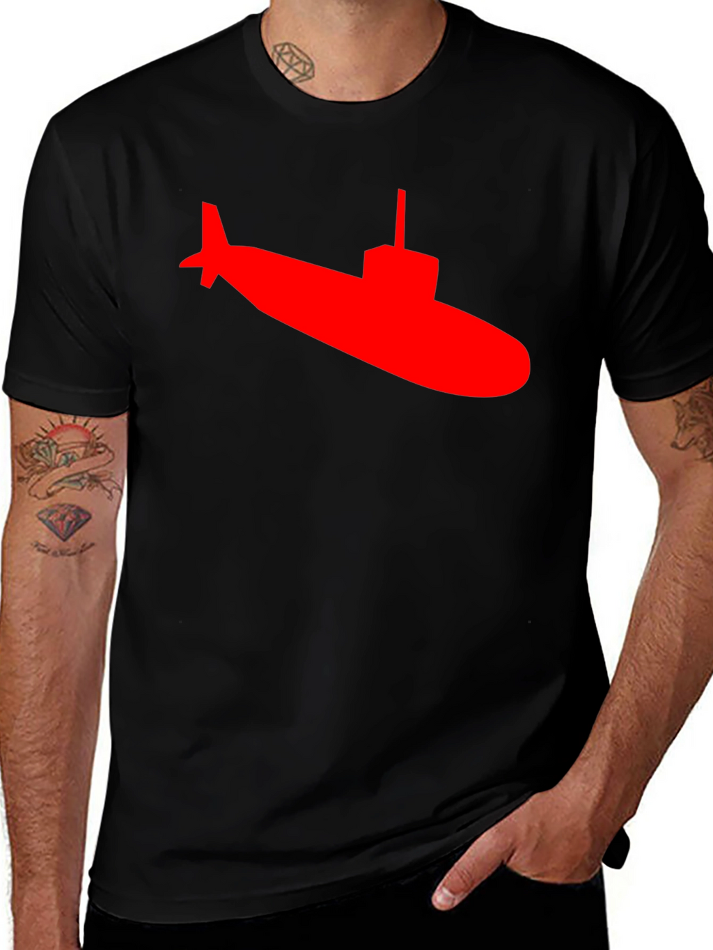 Submarine Graphic Tee - Classic Crew Neck