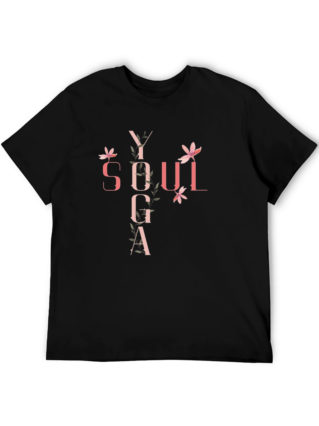 Yoga Soul Black Graphic Tee