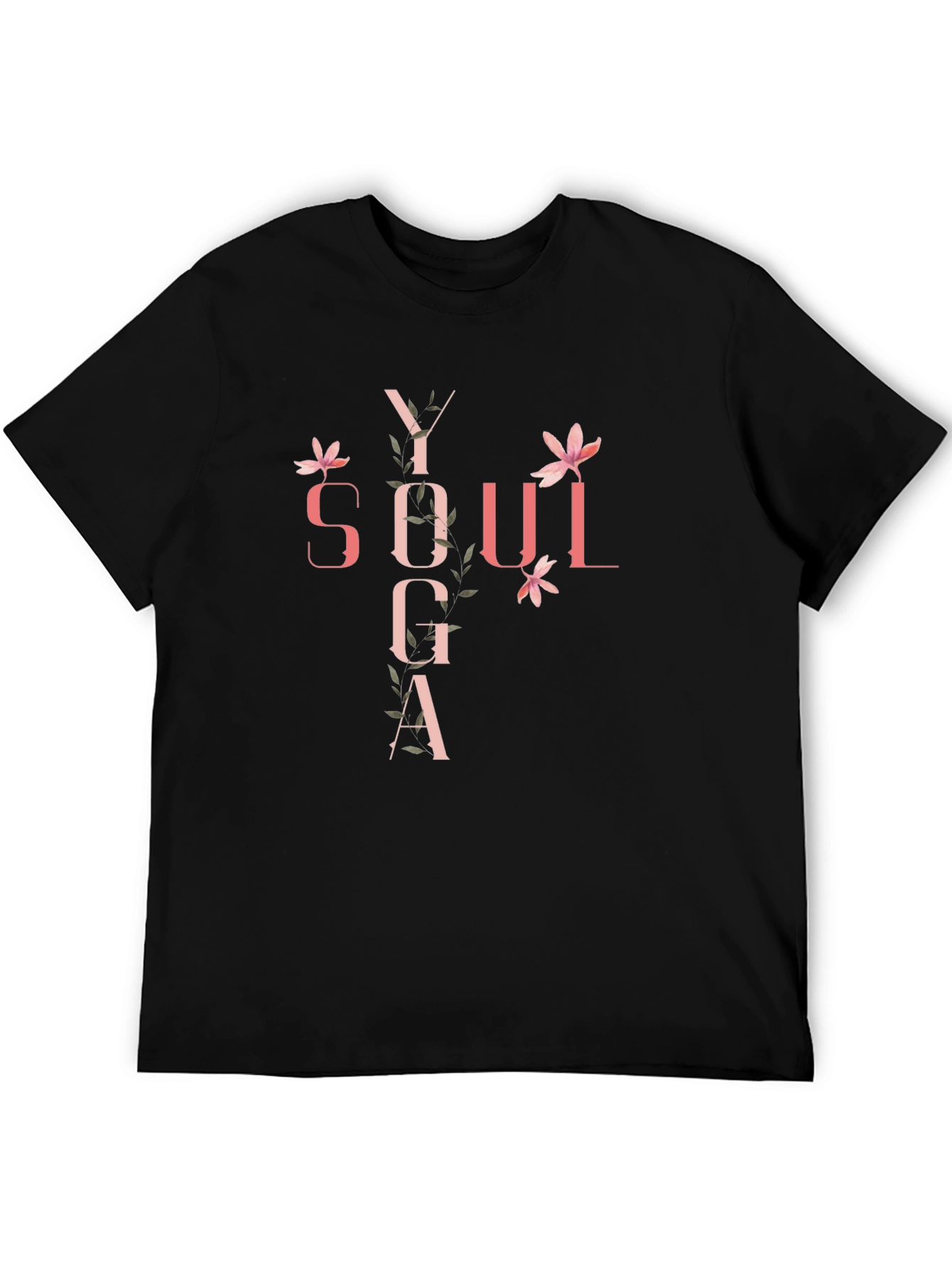 Yoga Soul Black Graphic Tee