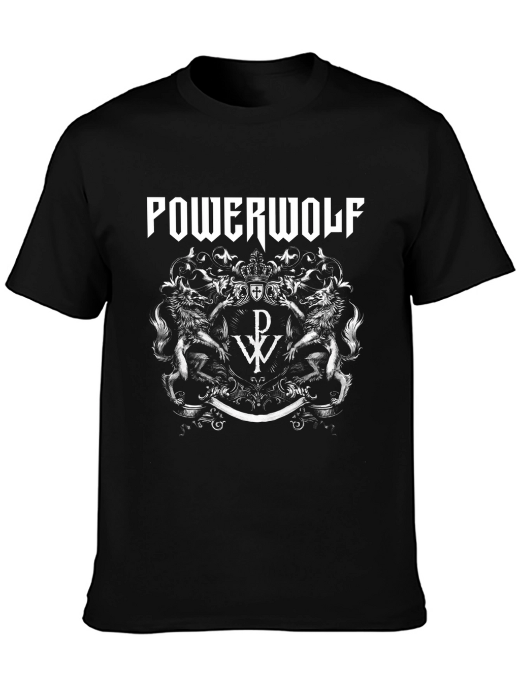 Powerwolf Band Logo Black T-Shirt
