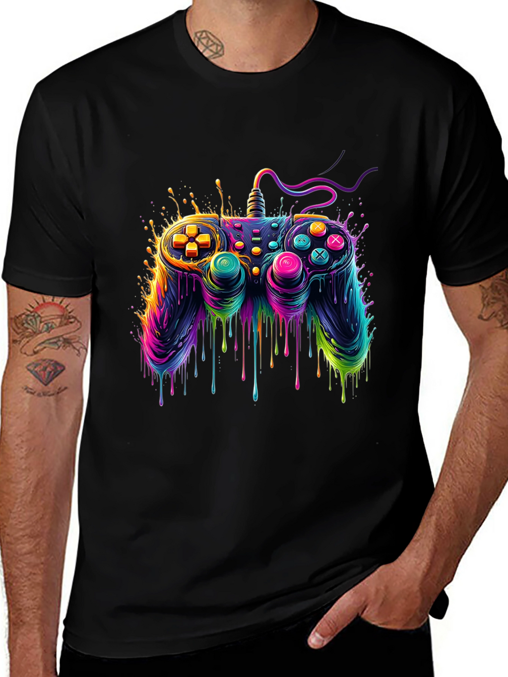 Gamer Drip T-Shirt - Controller Design