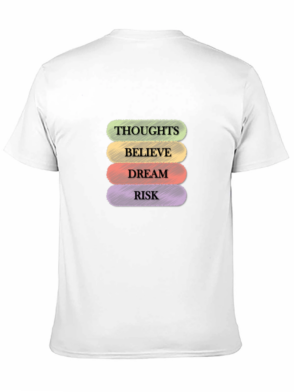 Thoughts Believe Dream Risk Graphic Tee