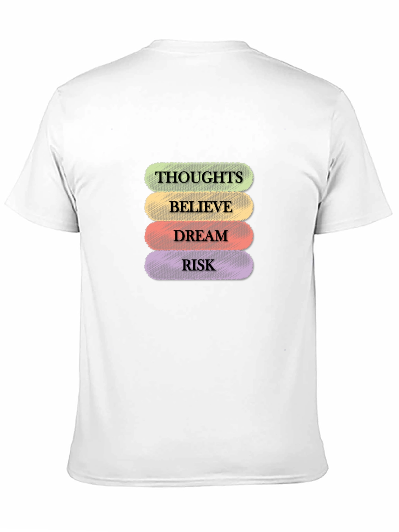Thoughts Believe Dream Risk Graphic Tee
