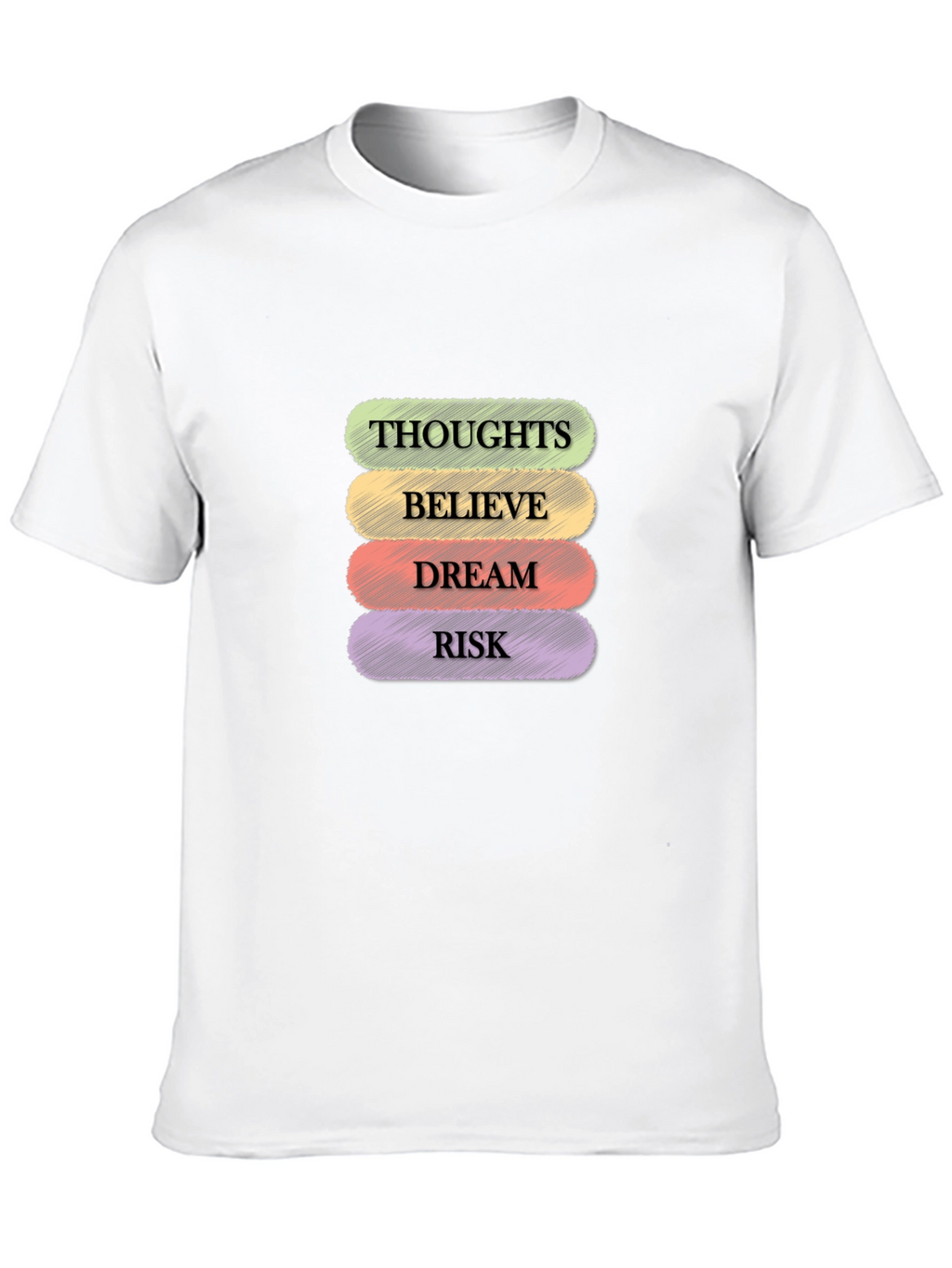 Thoughts Believe Dream Risk Graphic Tee