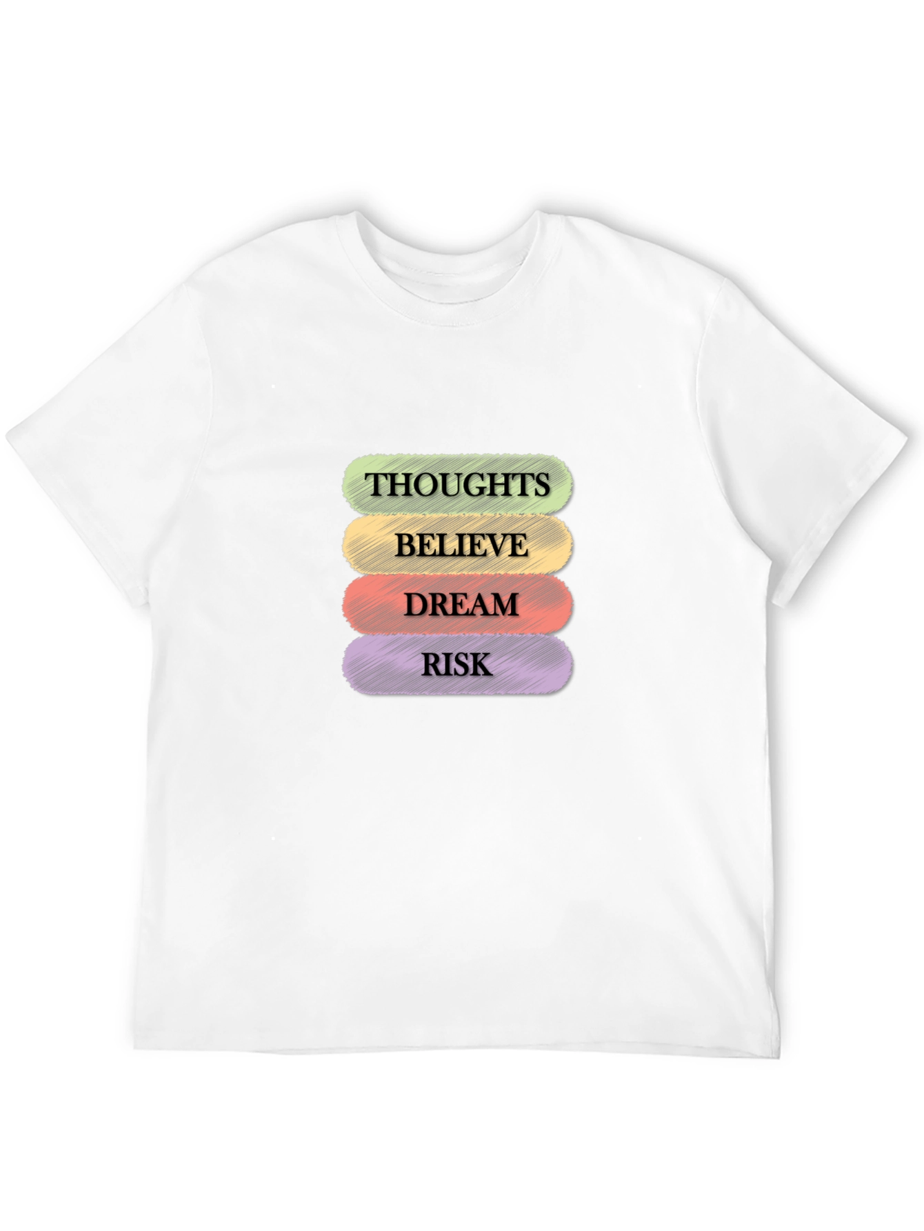 Thoughts Believe Dream Risk Graphic Tee