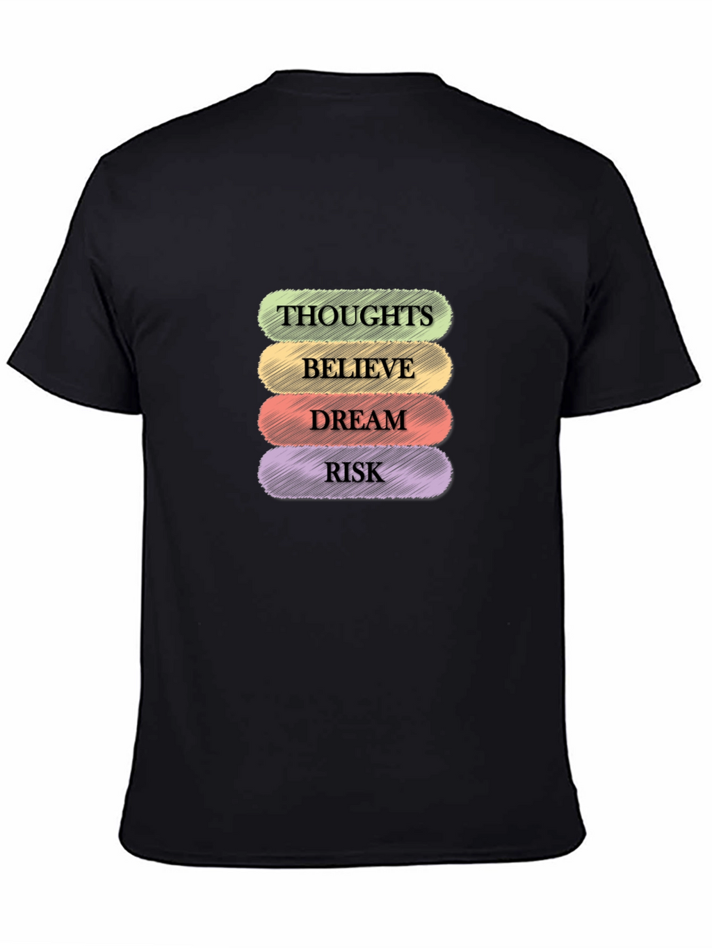 Thoughts Believe Dream Risk Graphic Tee