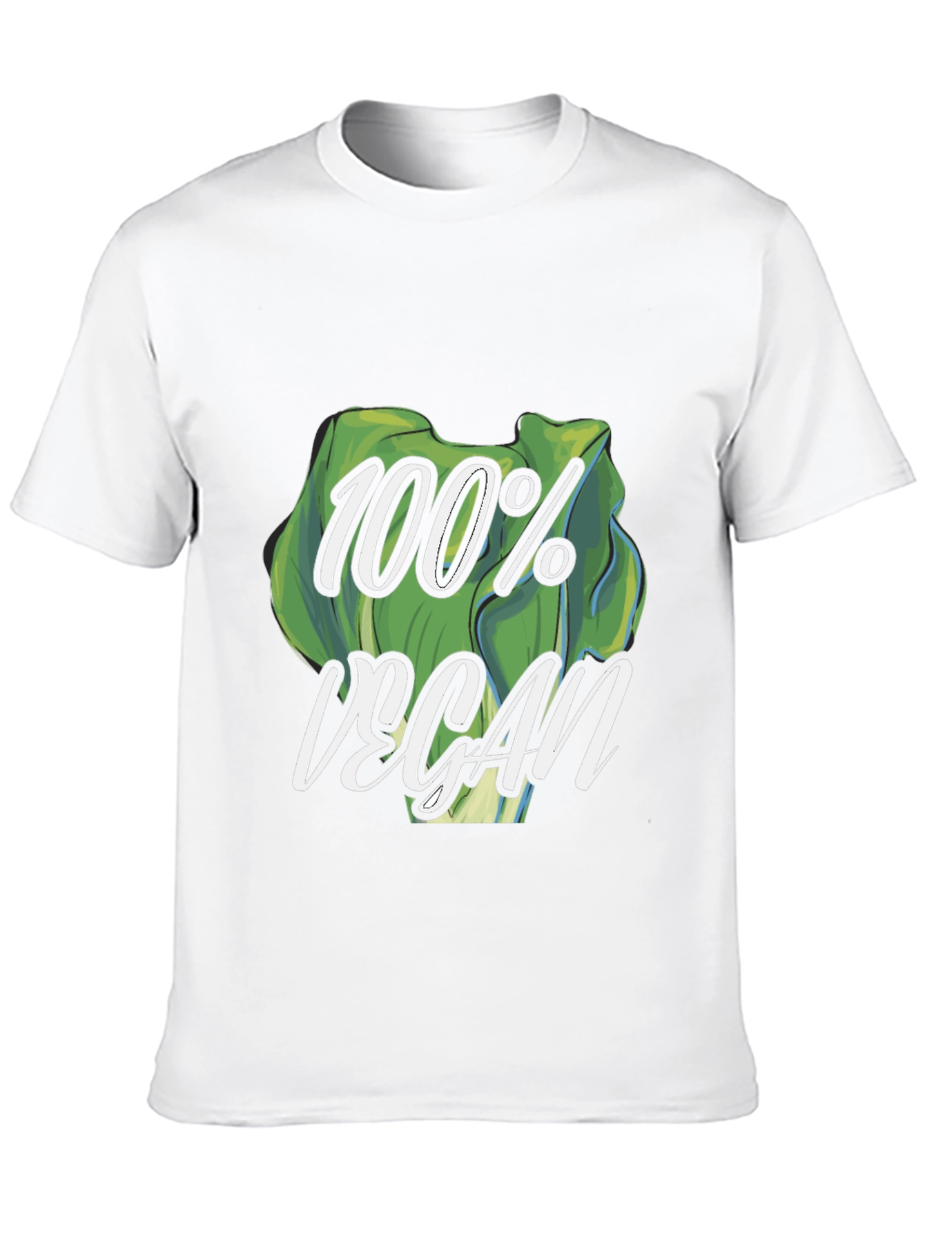 100% Vegan Graphic Tee - Black T-Shirt