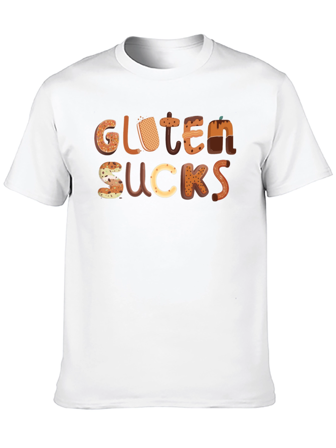 Gluten Sucks Funny T-Shirt - Novelty Tee