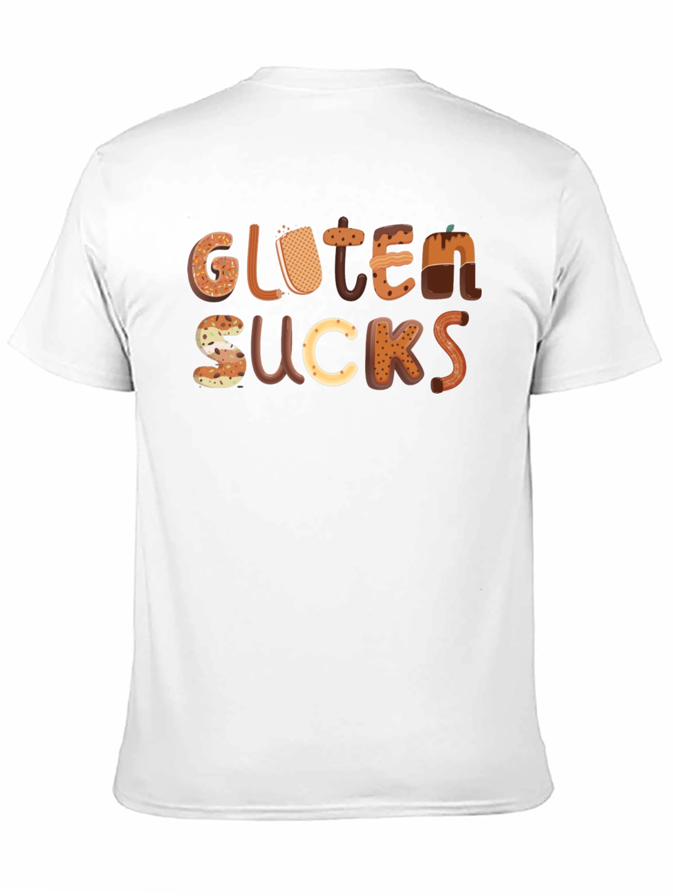 Gluten Sucks Funny T-Shirt - Novelty Tee