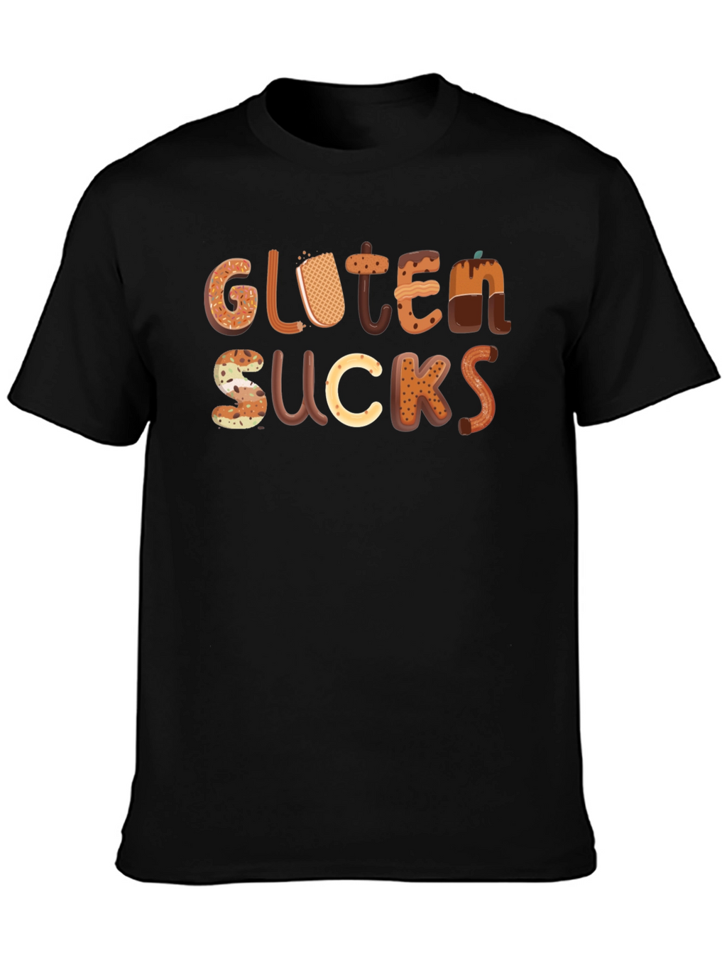 Gluten Sucks Funny T-Shirt - Novelty Tee