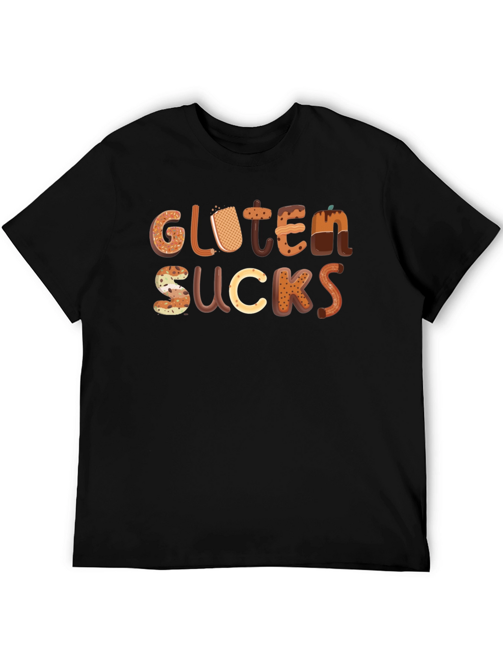 Gluten Sucks Funny T-Shirt - Novelty Tee