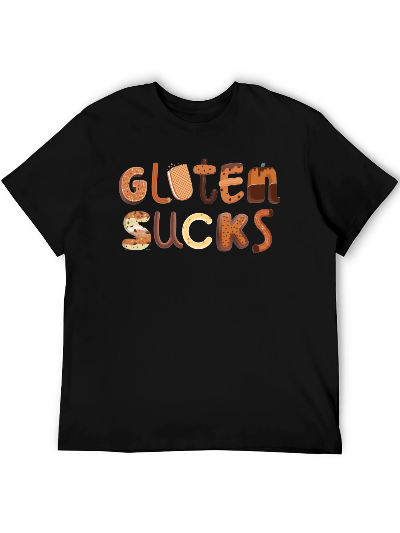 Gluten Sucks Funny T-Shirt - Novelty Tee