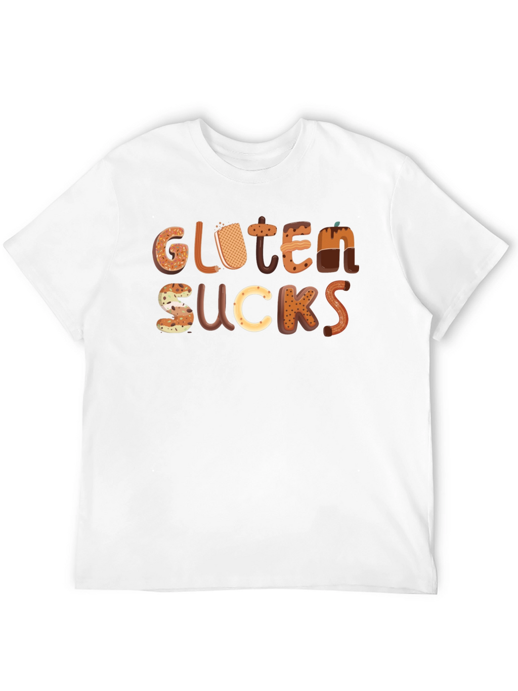 Gluten Sucks Funny T-Shirt - Novelty Tee