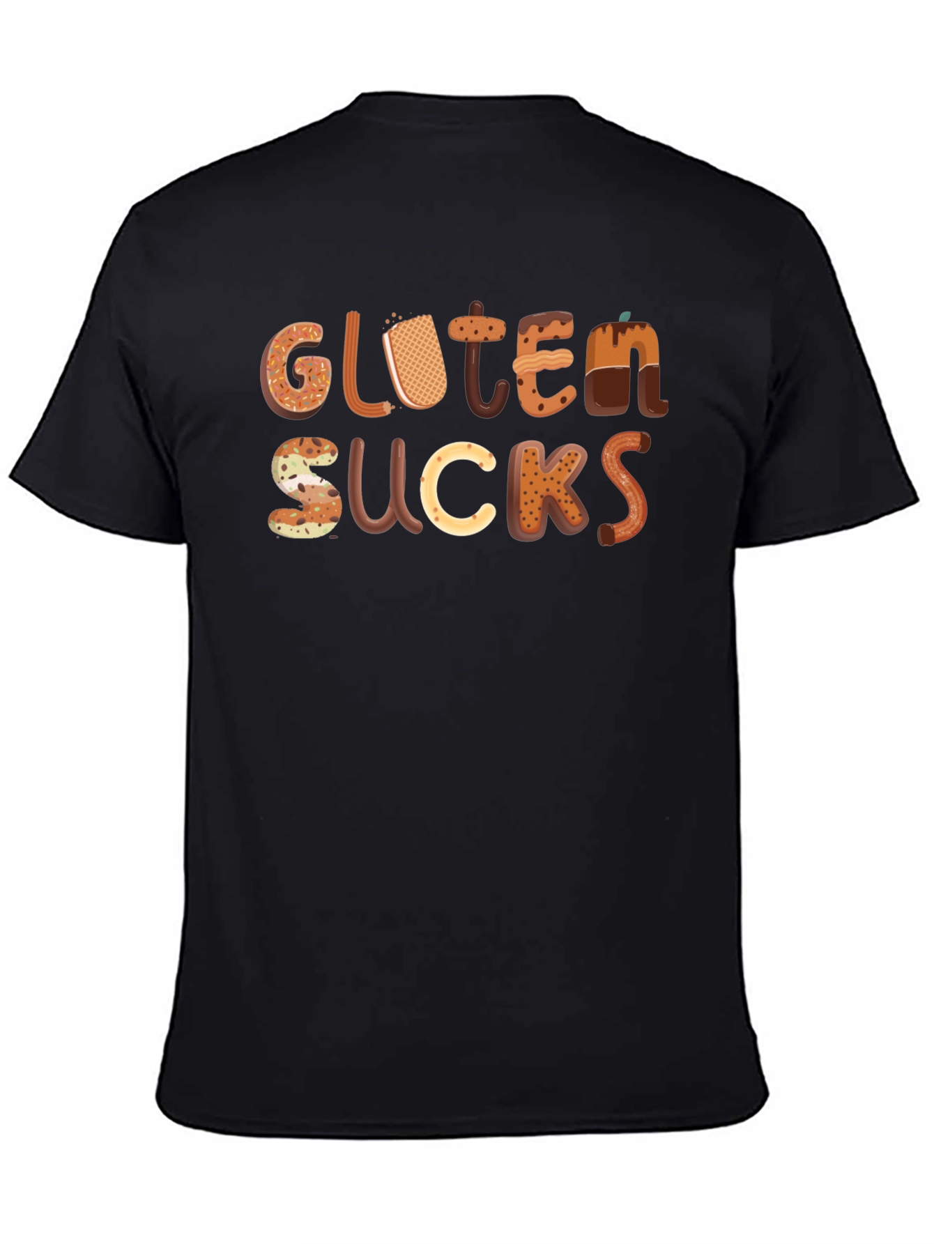 Gluten Sucks Funny T-Shirt - Novelty Tee