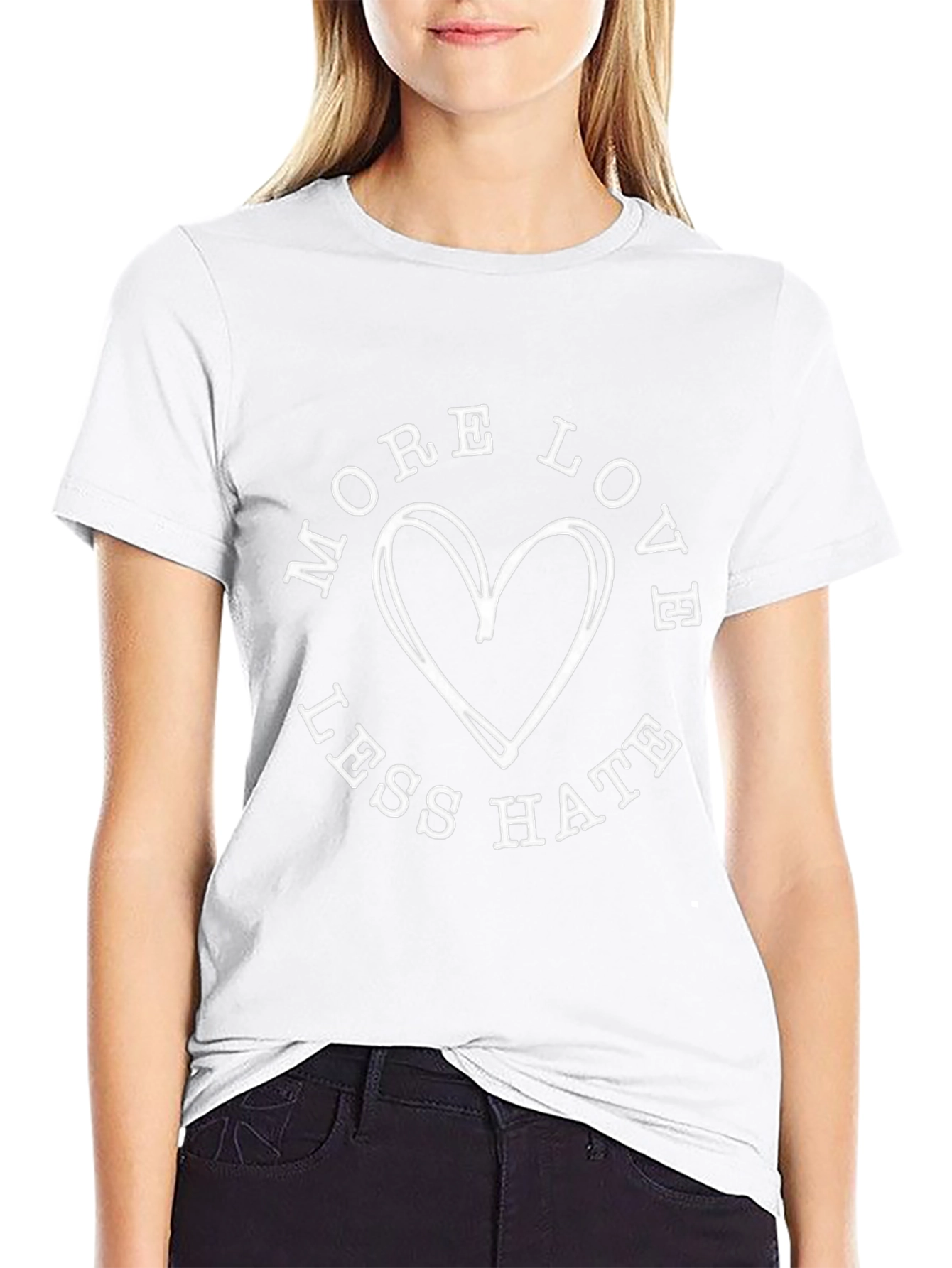 More Love Less Hate Graphic Tee