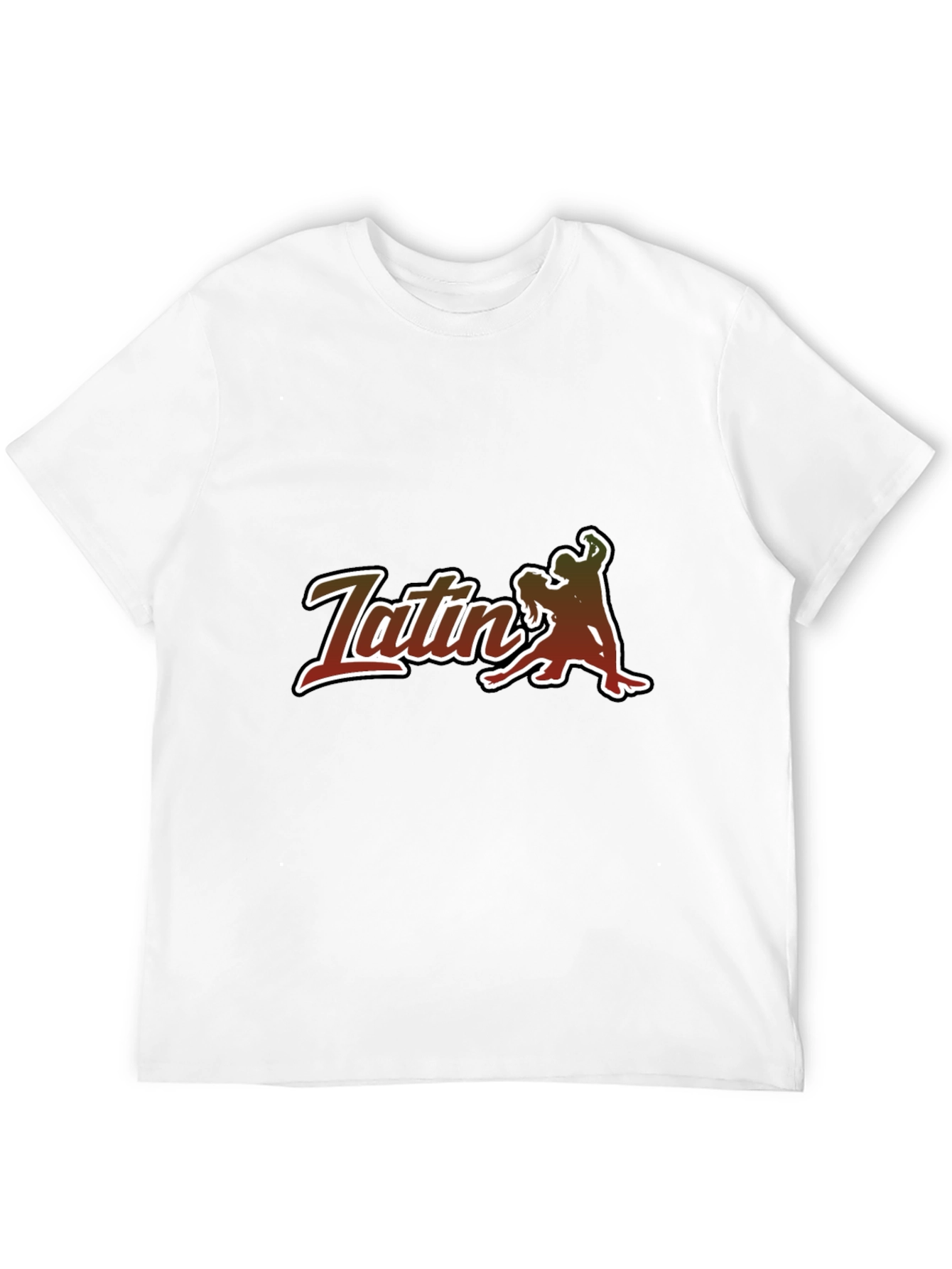 Latin Dance T-Shirt - Sleek Black Tee