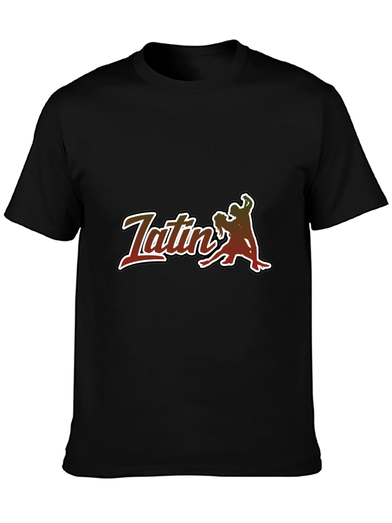 Latin Dance T-Shirt - Sleek Black Tee