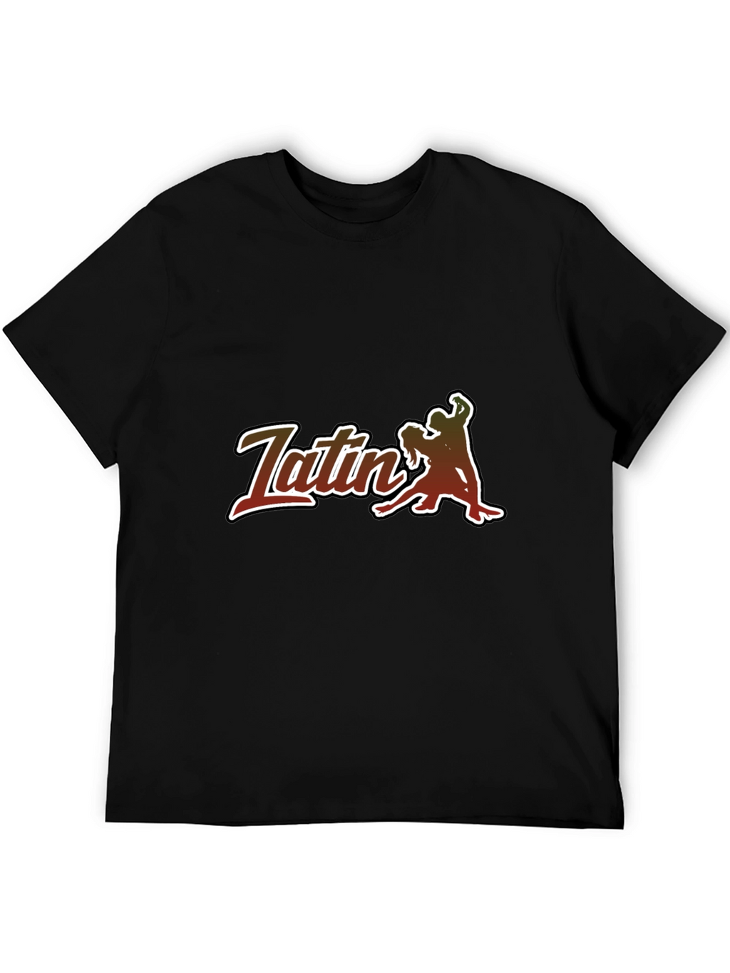 Latin Dance T-Shirt - Sleek Black Tee