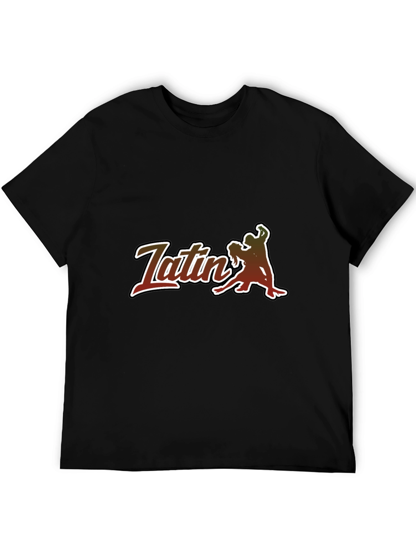 Latin Dance T-Shirt - Sleek Black Tee