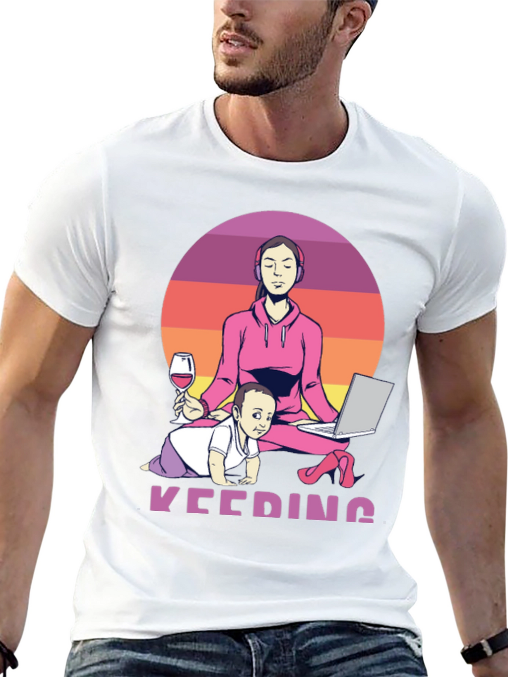 Multitasking Mom T-Shirt - Work From Home Life