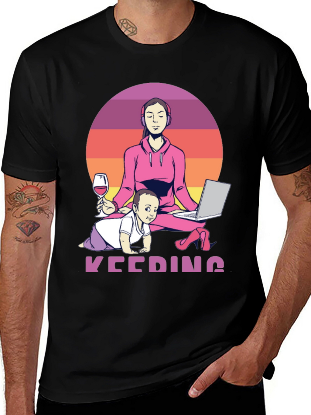 Multitasking Mom T-Shirt - Work From Home Life