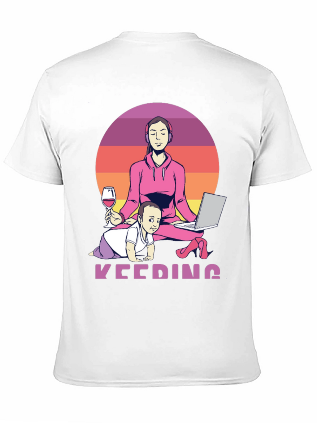 Multitasking Mom T-Shirt - Work From Home Life