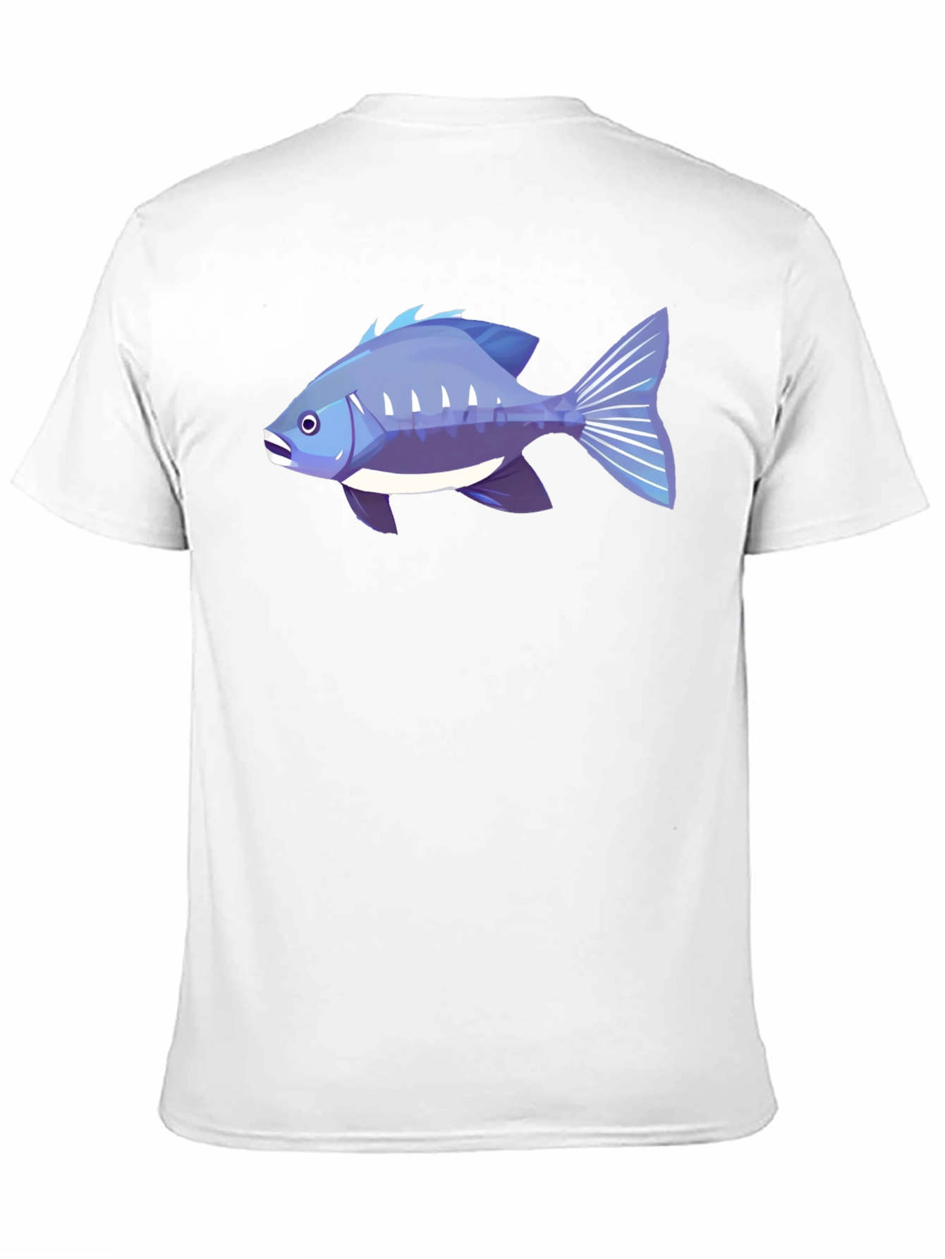 Fish Graphic T-Shirt - Cool Blue Design