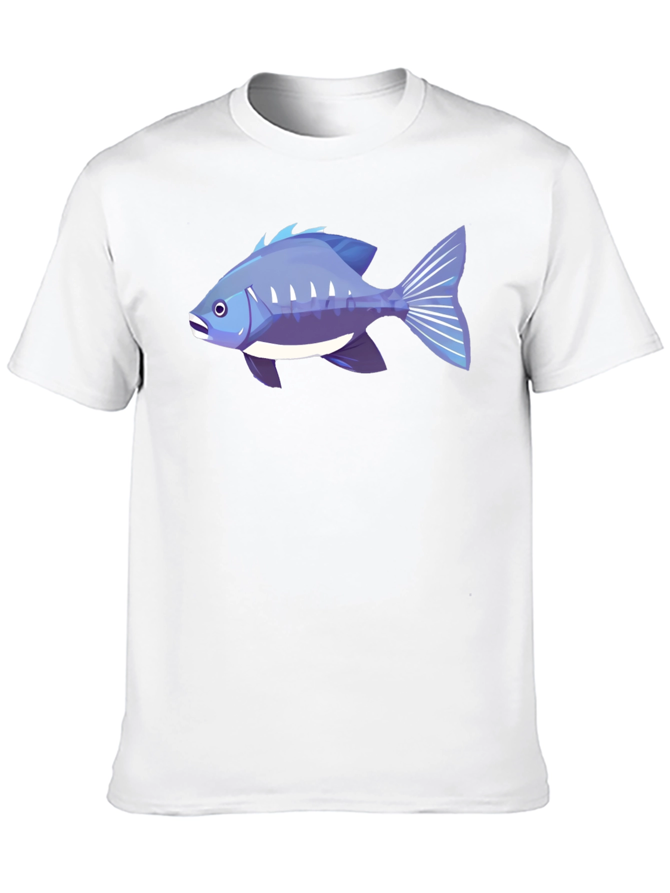 Fish Graphic T-Shirt - Cool Blue Design