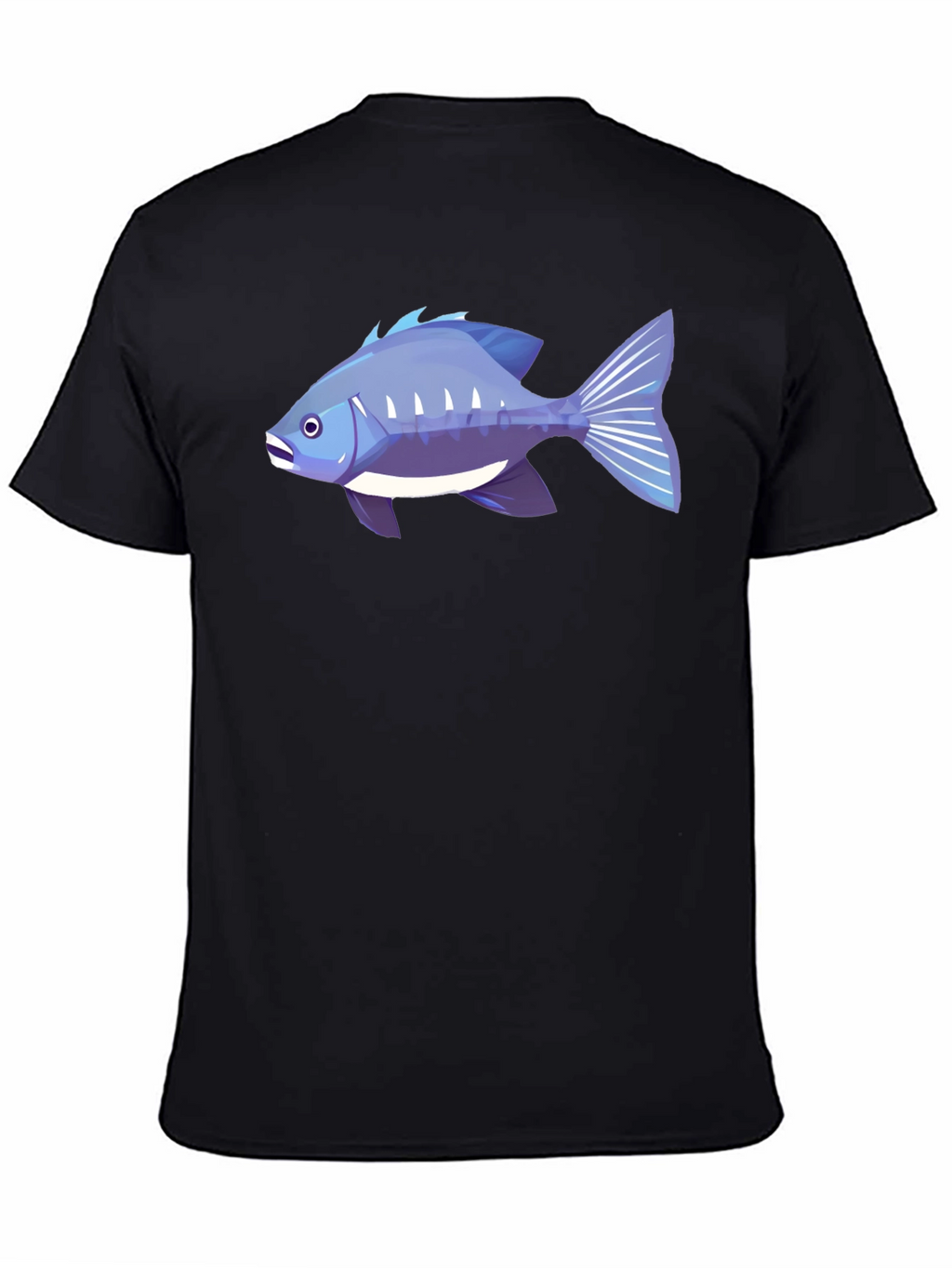 Fish Graphic T-Shirt - Cool Blue Design