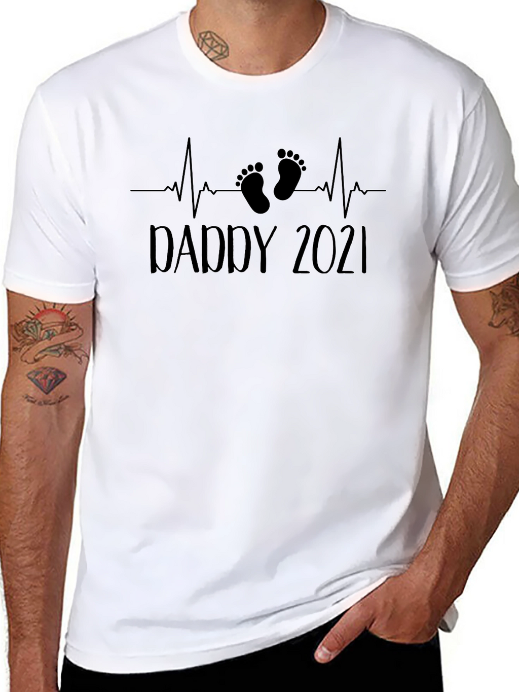 Daddy 2021 T-Shirt - Expecting Dad Tee